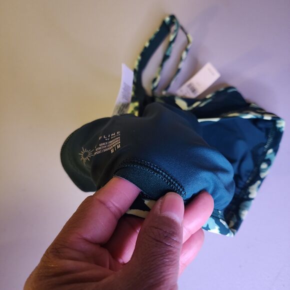 Aerie Sports Bra Womens Medium Green Yellow Cheetah Print (34C, 36A, 34G) - Picture 7 of 8